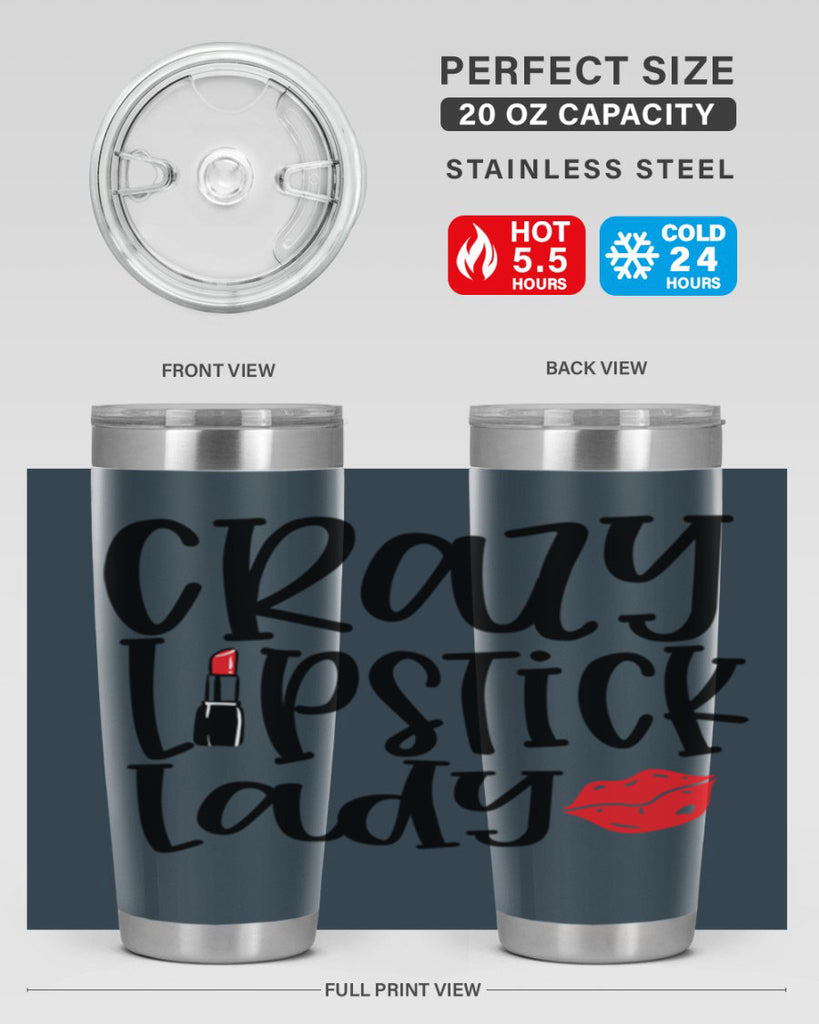 Crazy Lipstick Lady Style 240#- make up- Tumbler