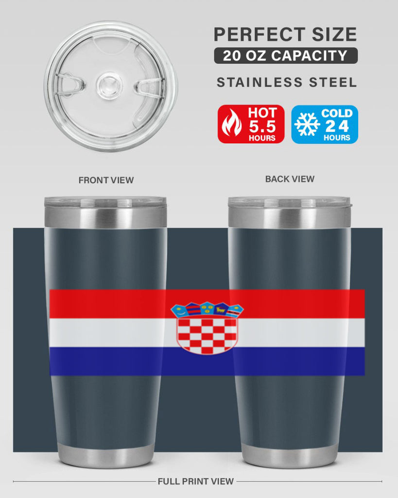 Croatia 155#- world flags- Tumbler