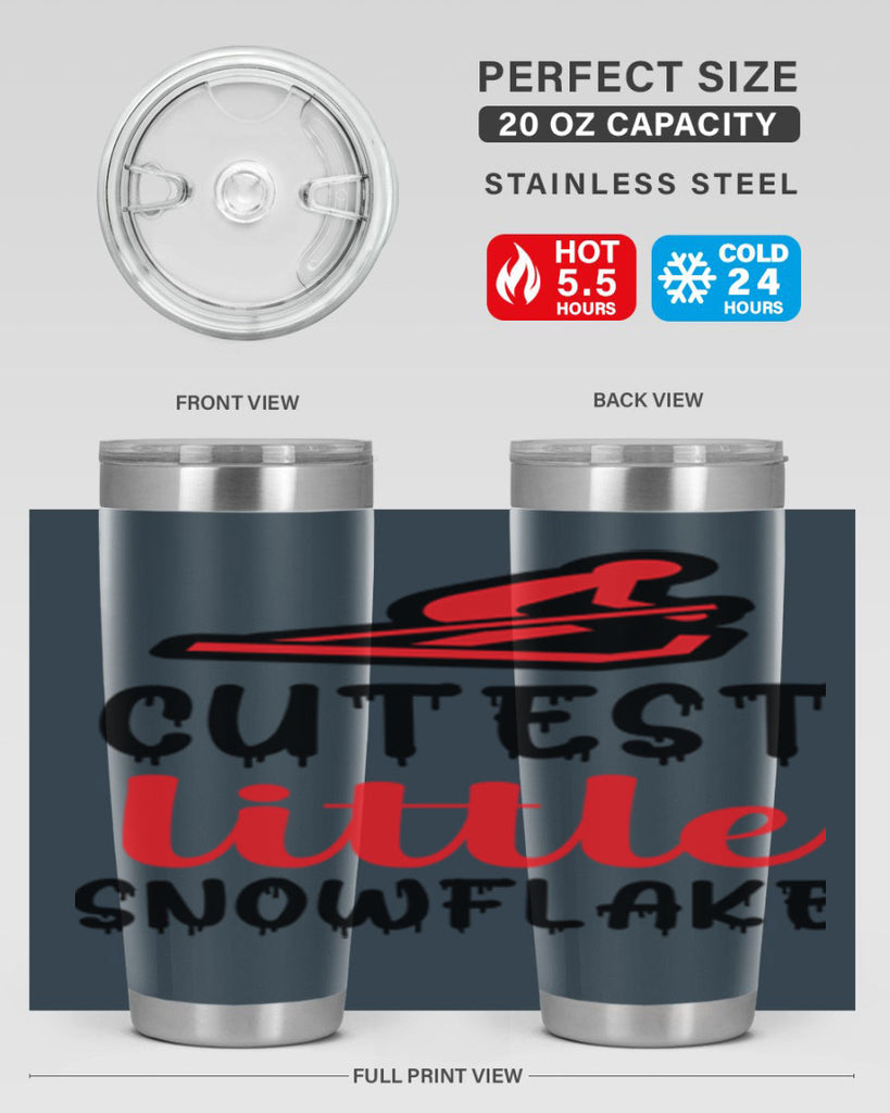 Cutest little snowflake 87#- winter- Tumbler