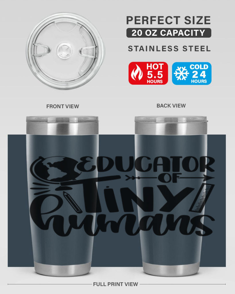 Educator Of Tiny Humans Style 75#- teacher- tumbler
