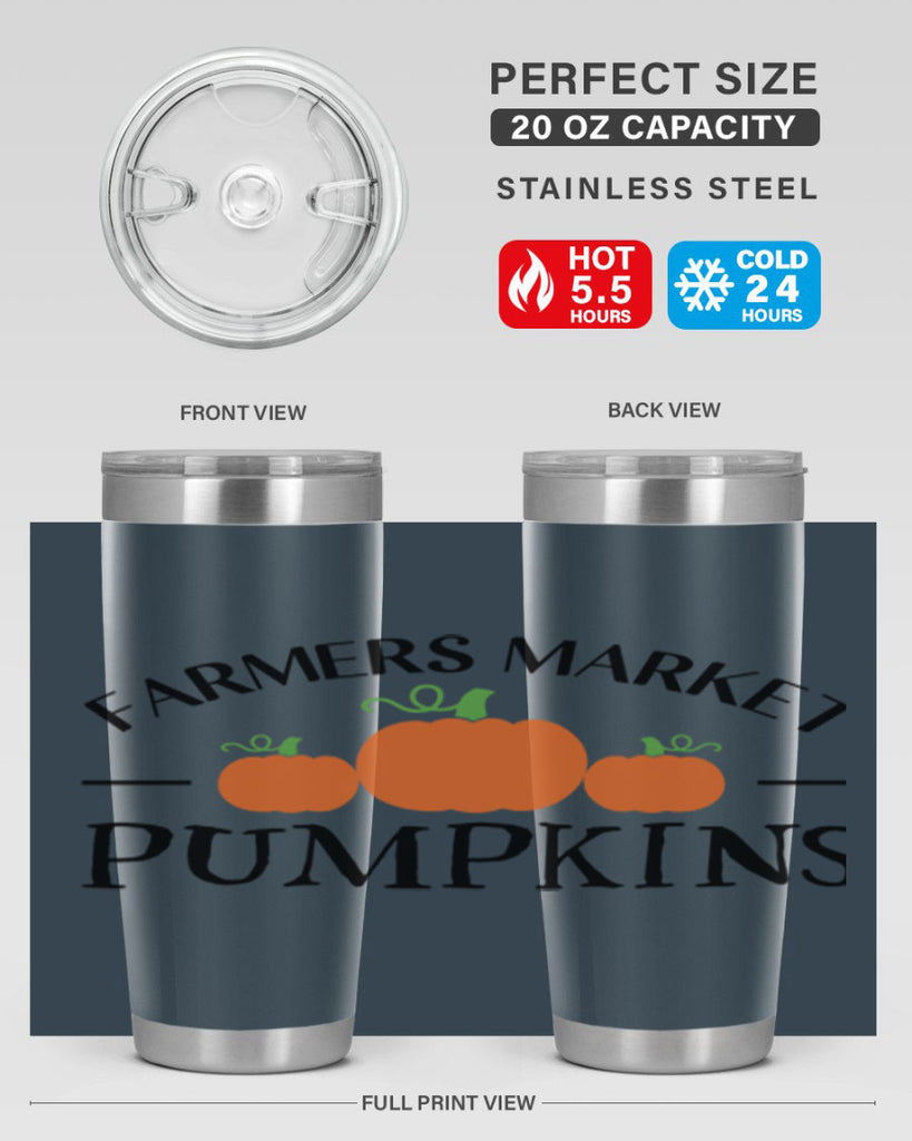Farmers Market Pumpkins 178#- fall- Tumbler