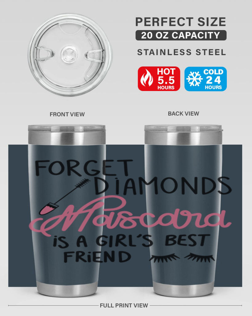 Forget Diamonds Mascara is a Girls Best Friend Style 100#- make up- Tumbler