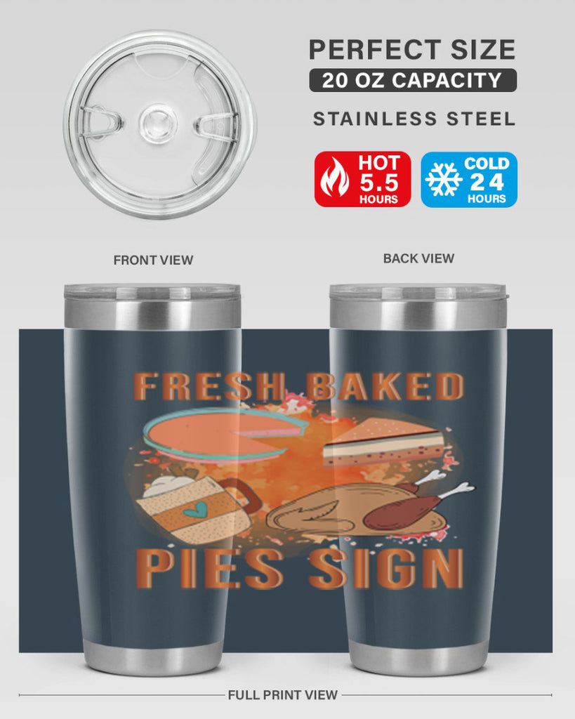 Fresh Baked Pies Sign 187#- fall- Tumbler