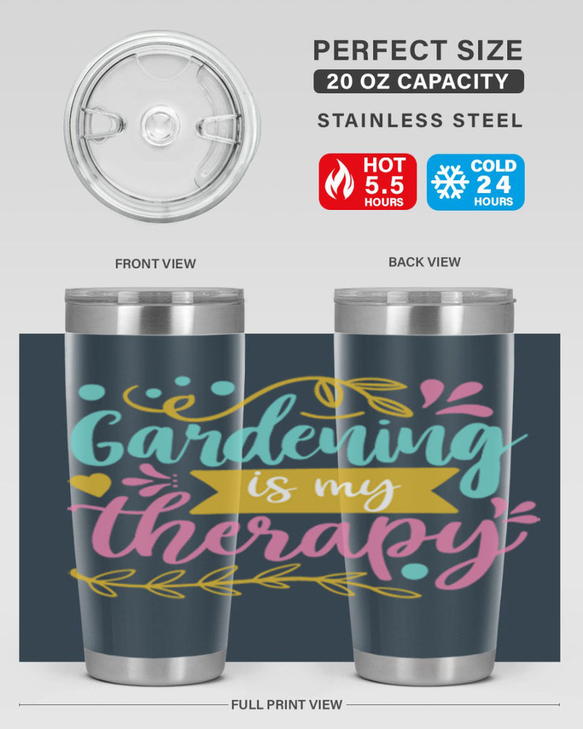 Gardening is my therapy Style 66#- summer- Tumbler