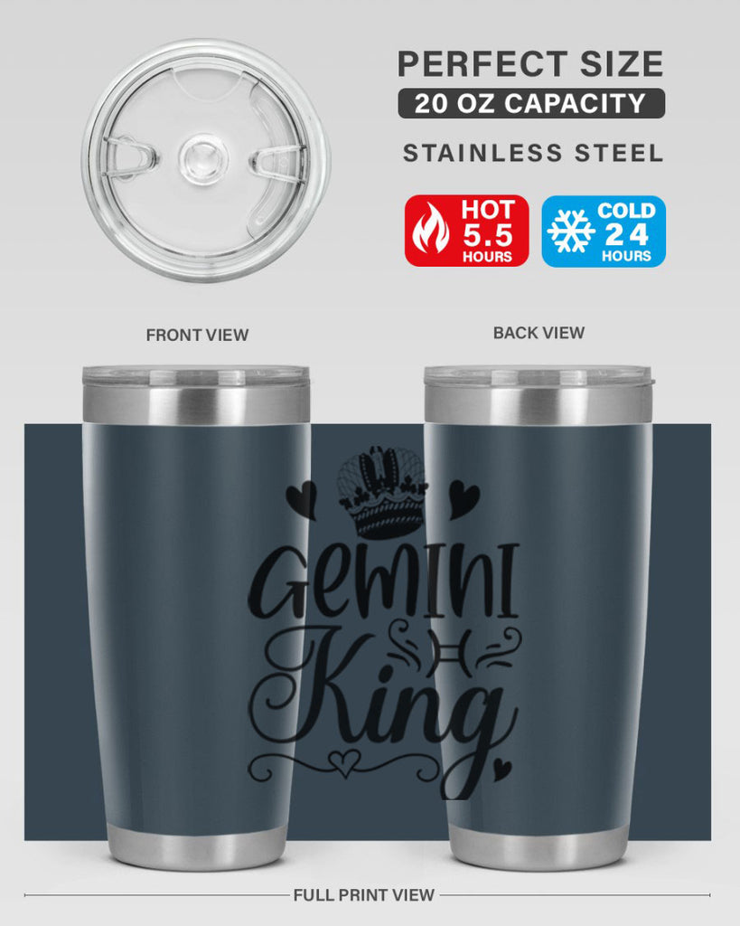 Gemini king 228#- zodiac- Tumbler