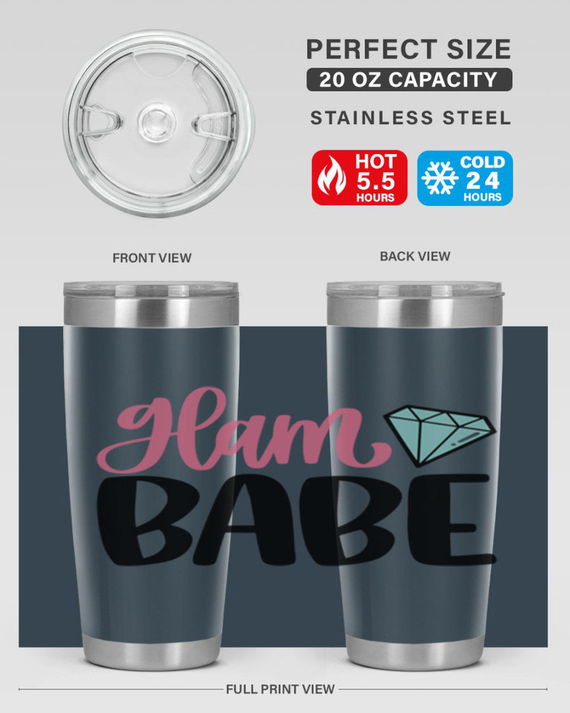 Glam Babe Style 98#- make up- Tumbler