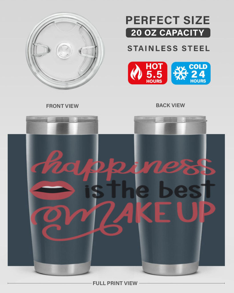 Happiness is the Best Makeup Style 94#- make up- Tumbler