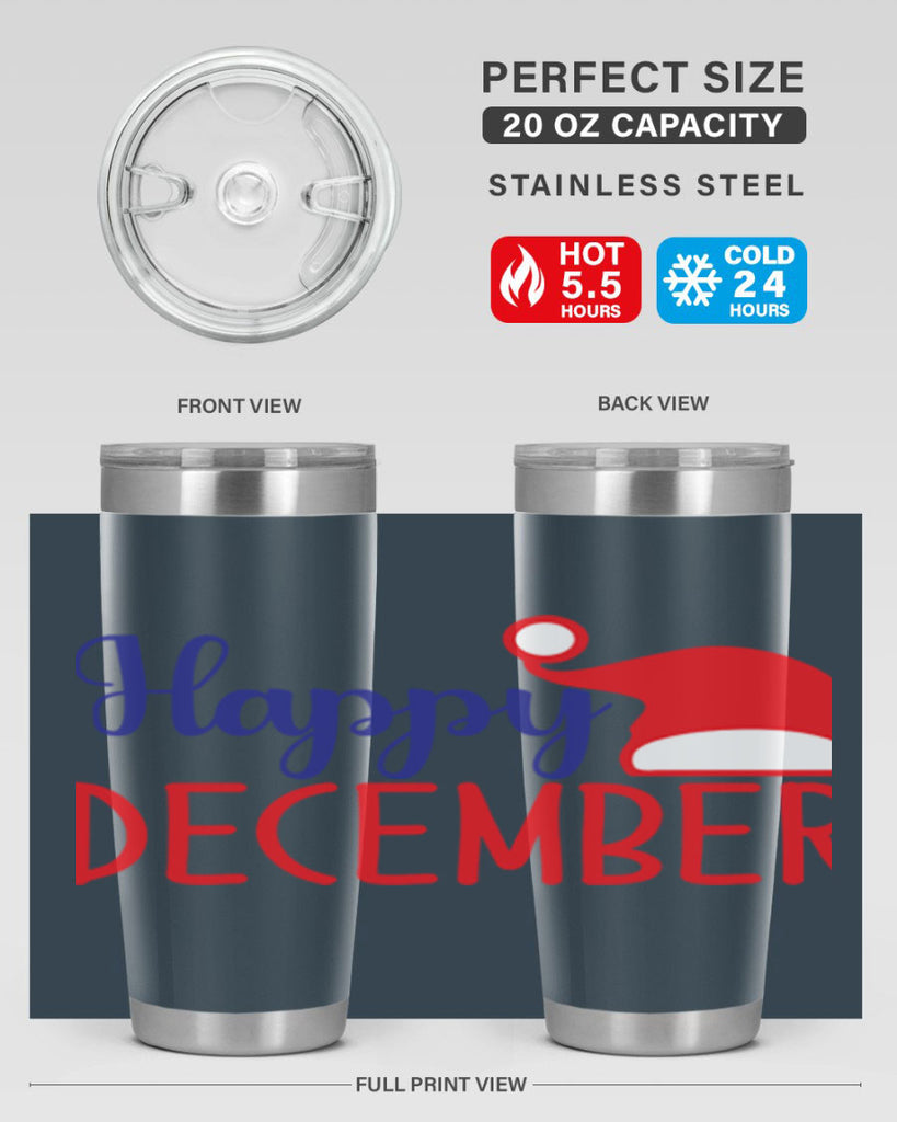 Happy December 135#- winter- Tumbler