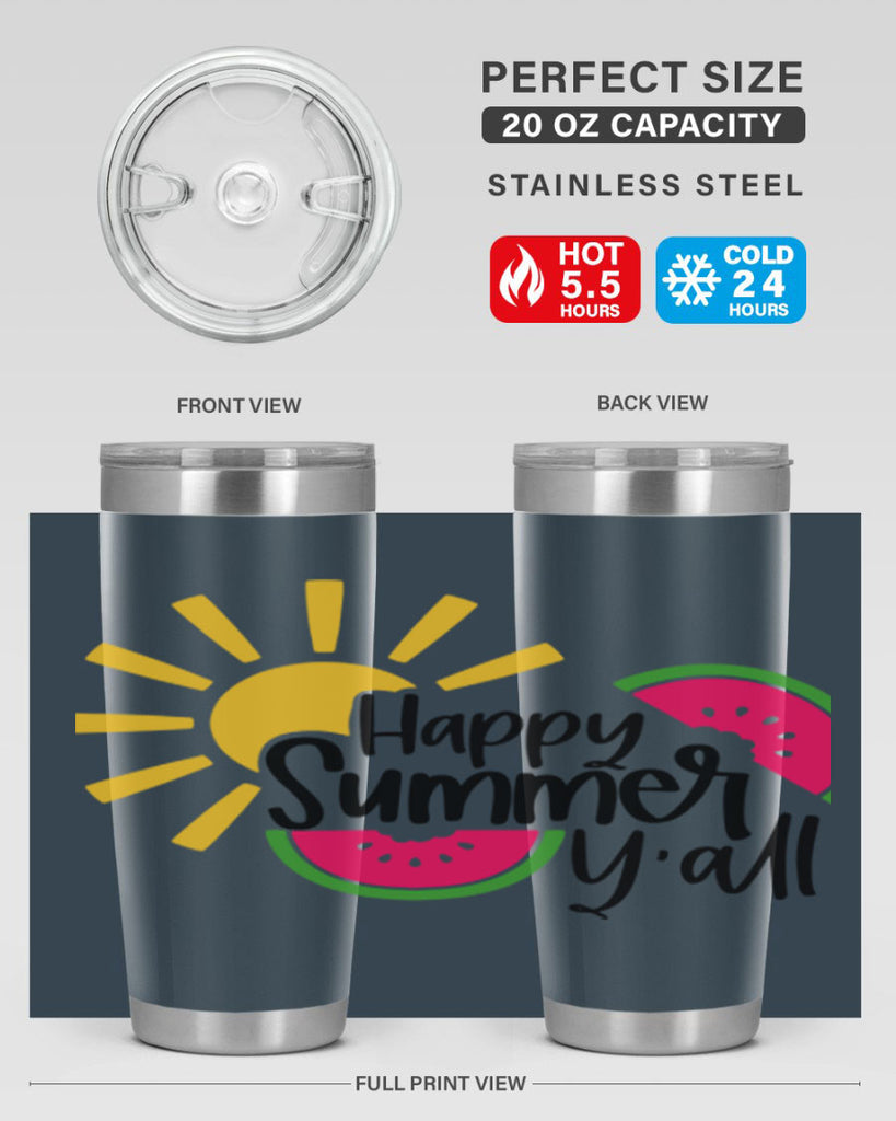 Happy Summer Yall Style 41#- summer- Tumbler
