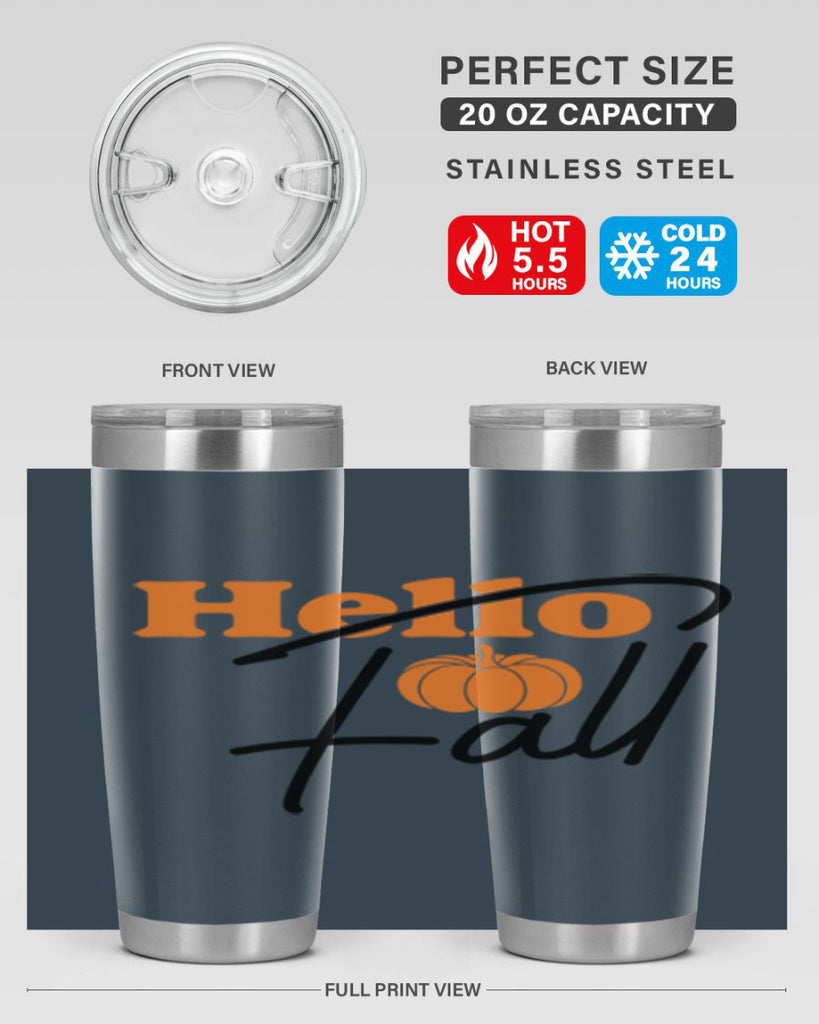 Hello Fall 279#- fall- Tumbler