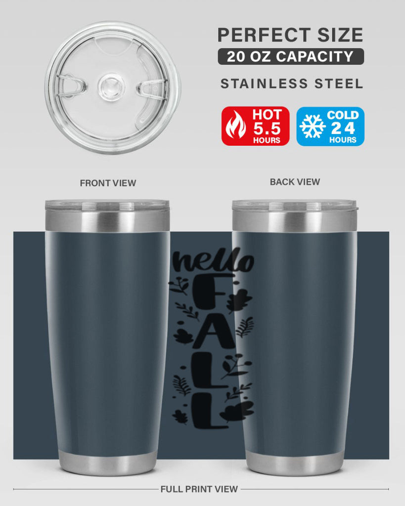 Hello Fall 495#- fall- Tumbler