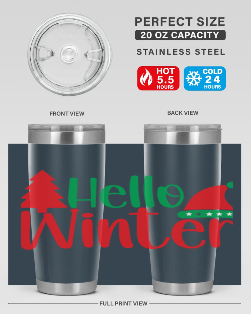 Hello Winter 180#- winter- Tumbler