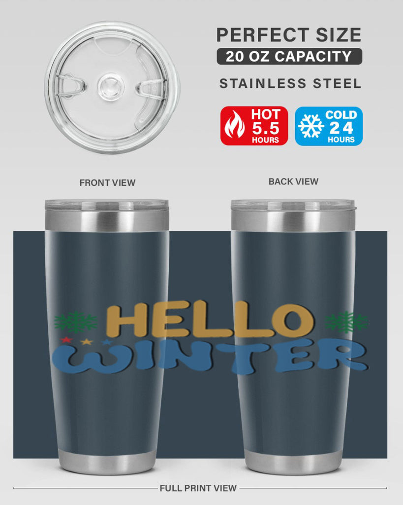 Hello Winter 181#- winter- Tumbler