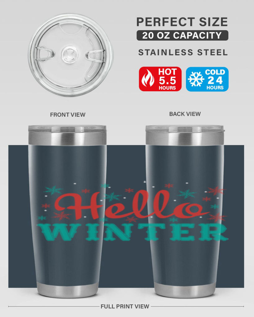 Hello Winter 182#- winter- Tumbler