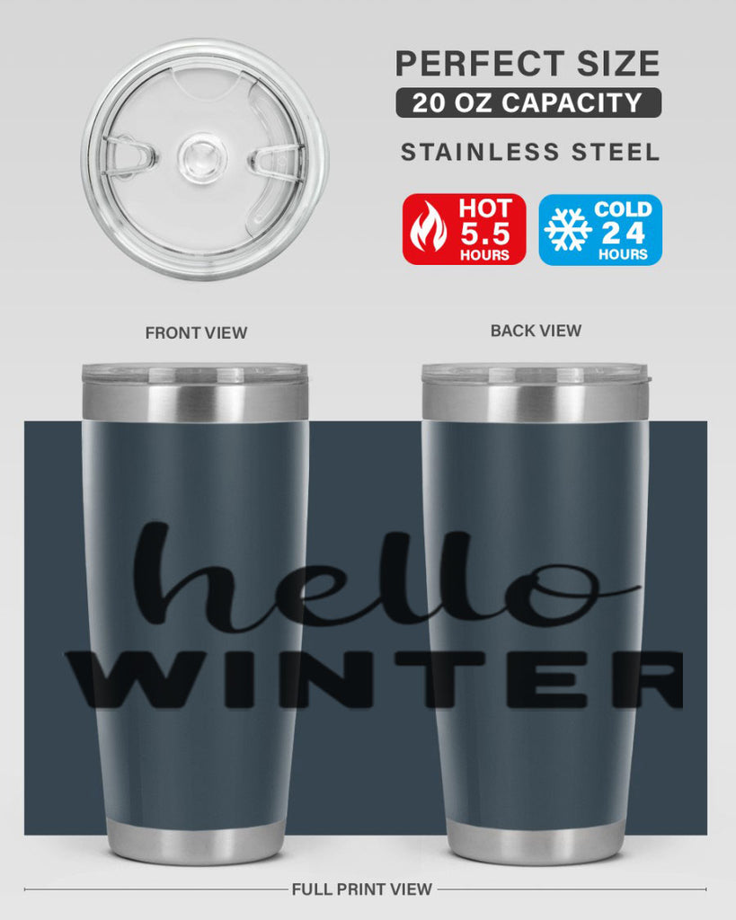 Hello Winter 186#- winter- Tumbler