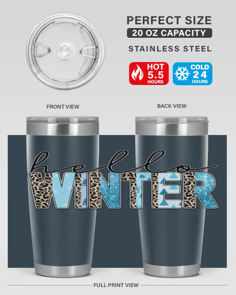 Hello Winter 189#- winter- Tumbler