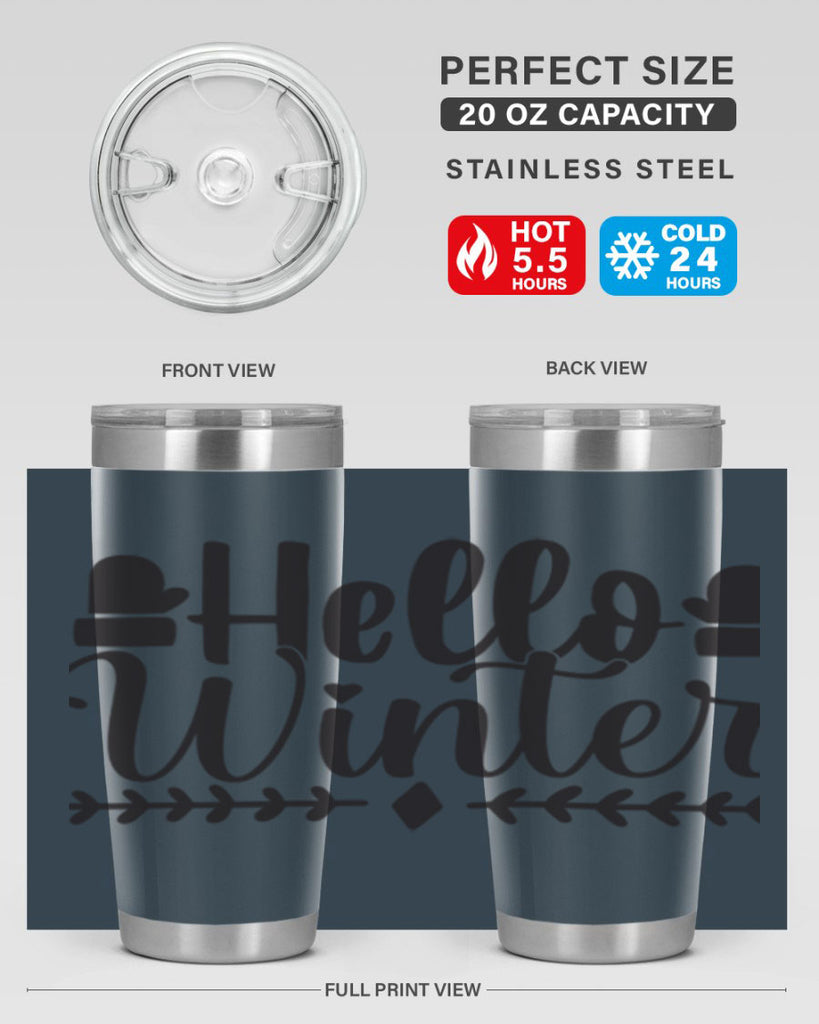 Hello winter 184#- winter- Tumbler