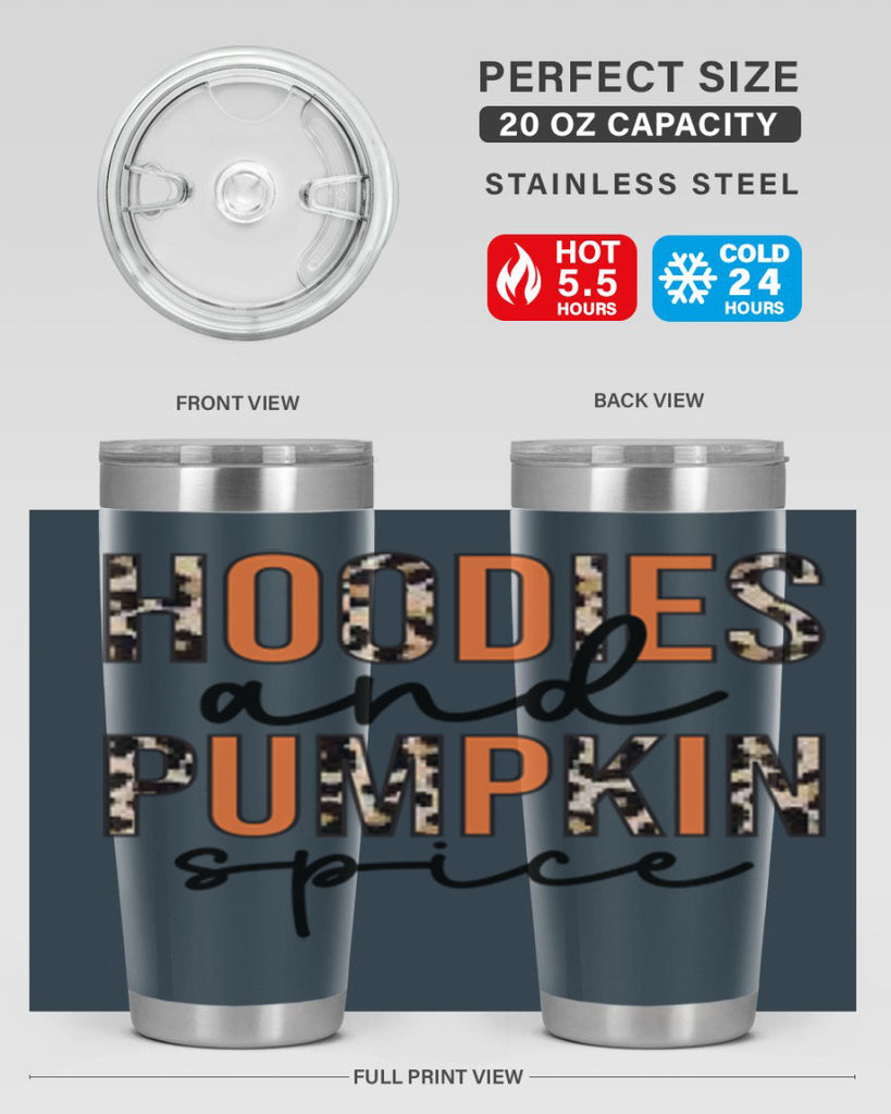 Hoodies and pumpkin spice 317#- fall- Tumbler