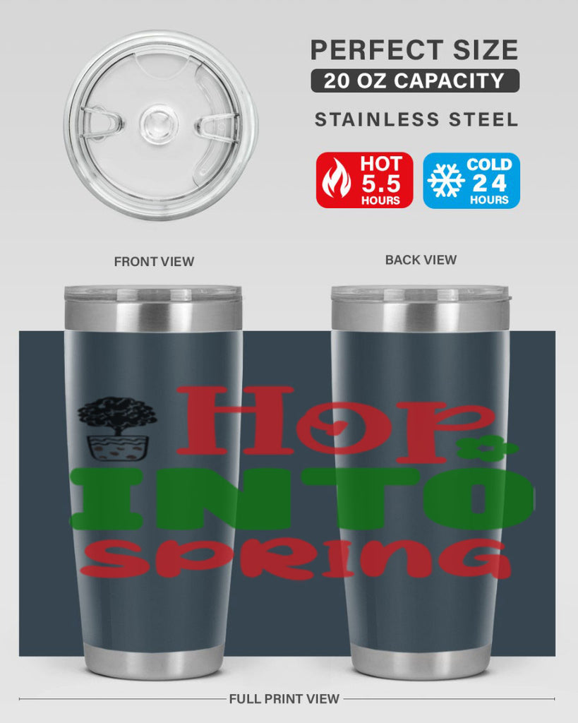 Hop into Spring 251#- spring- Tumbler