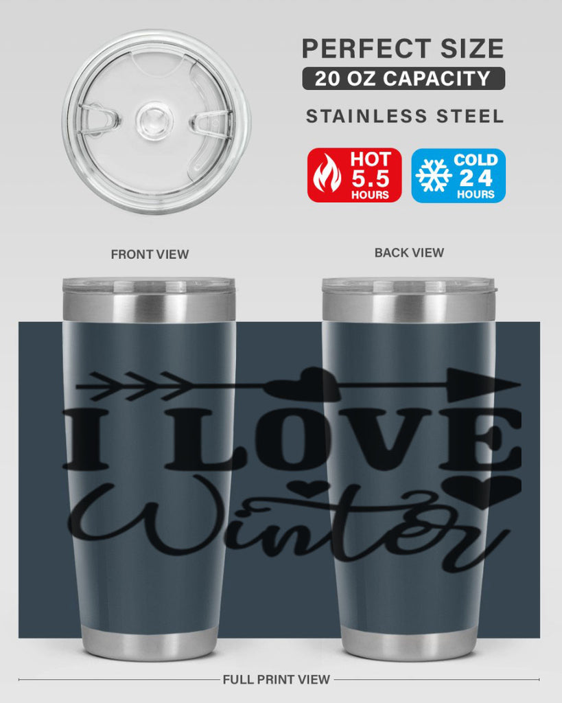 I Love Winter 227#- winter- Tumbler