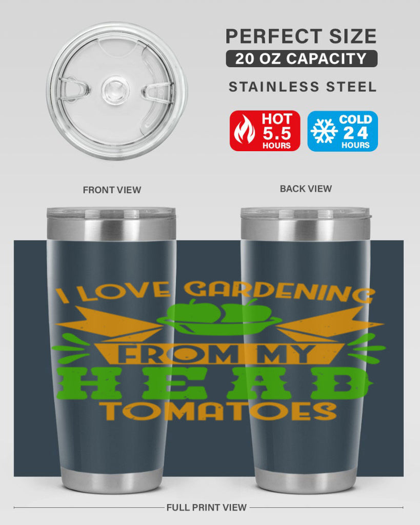 I love gardening from my head tomatoes 54#- farming and gardening- Tumbler