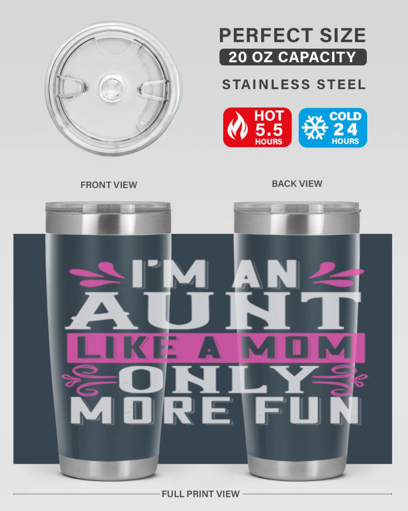I’m an Aunt like a mom only more fun Style 42#- aunt- Tumbler