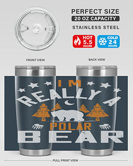 I'm really a polar bear 17#- Bears- Tumbler