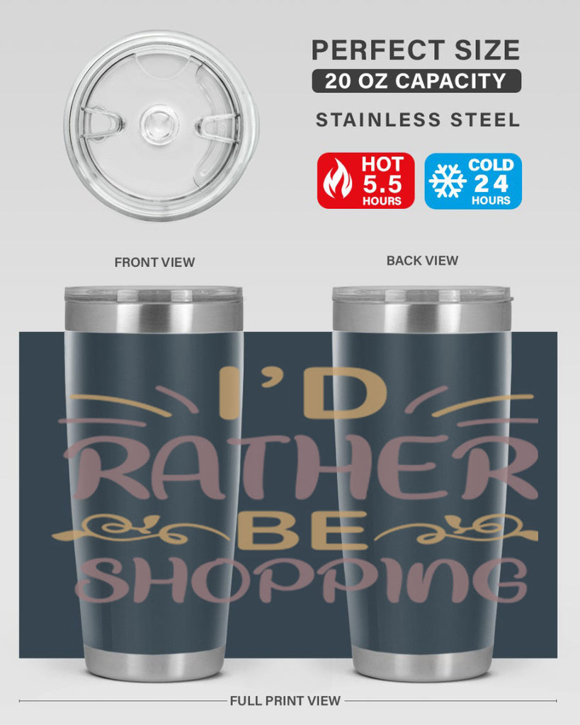 Id Rather Be Shopping 109#- fashion- Cotton Tank