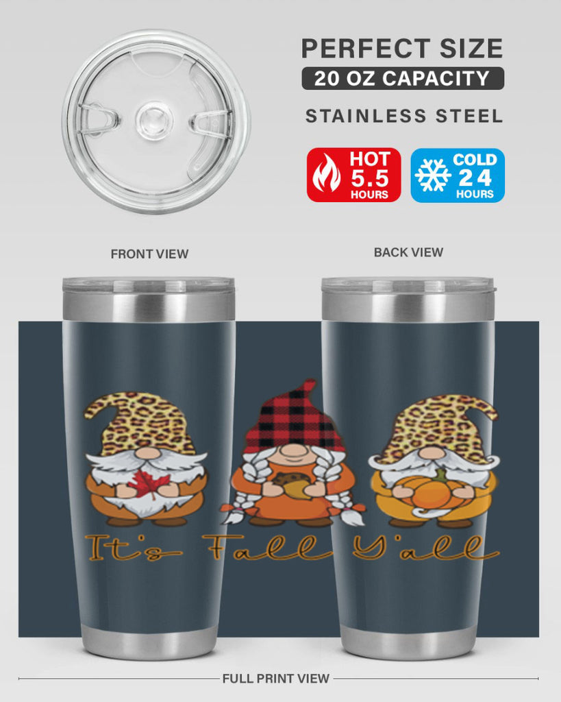 It s Fall Y all Gnome 362#- fall- Tumbler