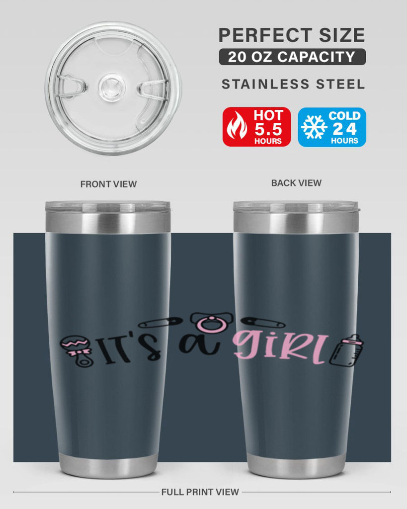 Its A Girl Style 78#- baby- tumbler