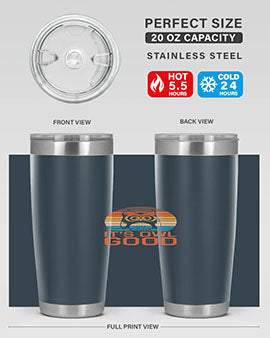 Its Owl Good Retro Owl A TurtleRabbit 10#- owl- Tumblers