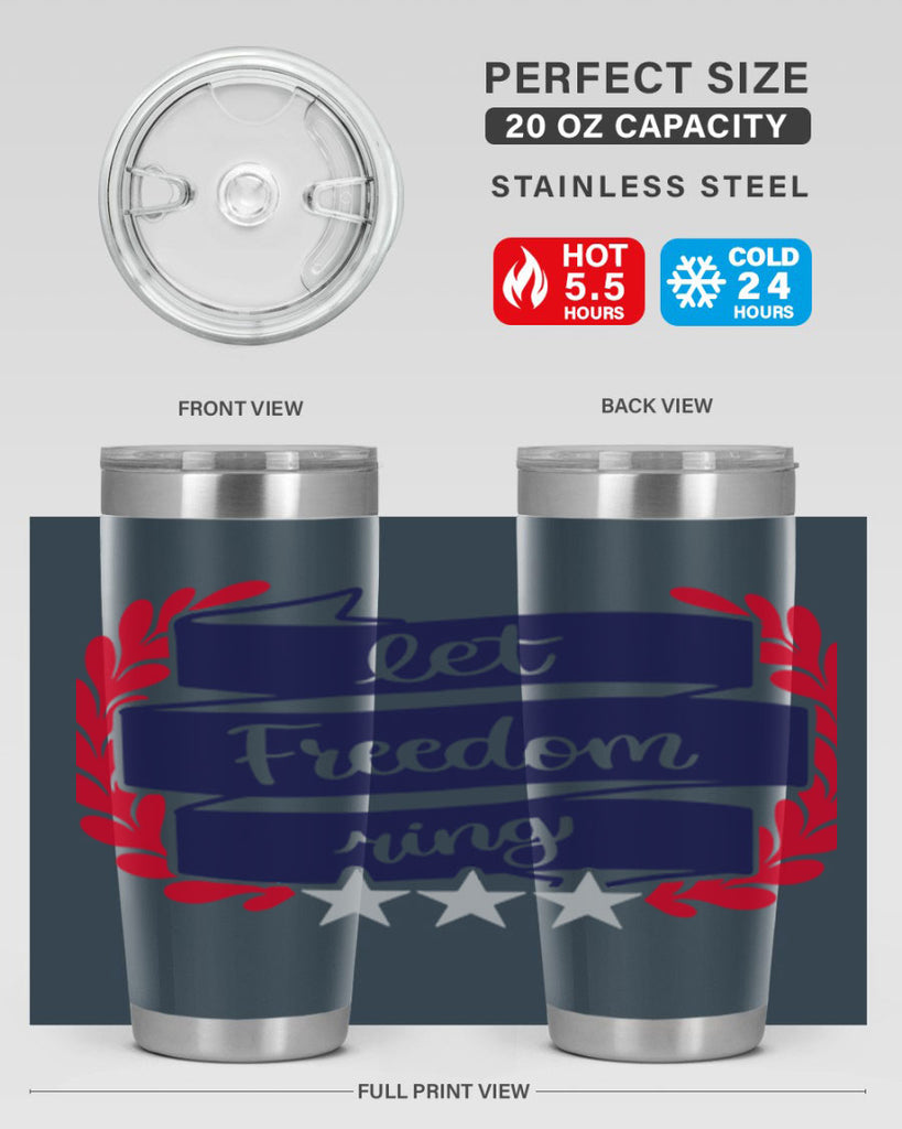 Let Freedom Ring Style 159#- Fourt Of July- Tumbler