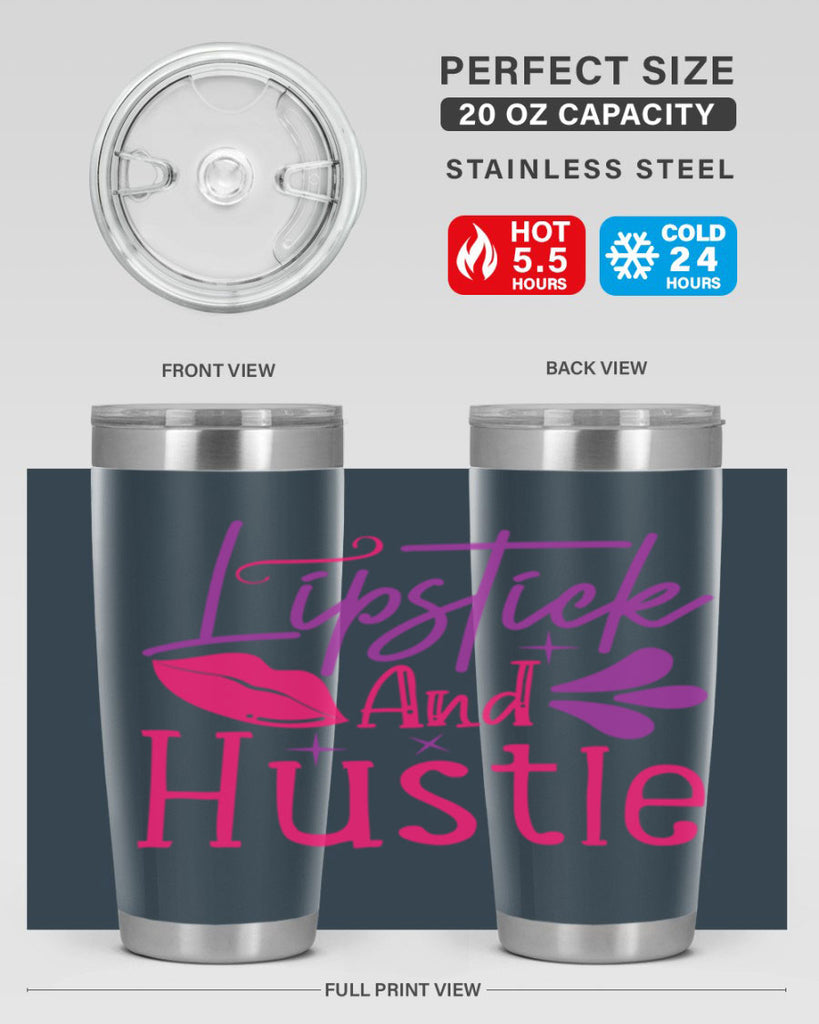 Lipstick And Hustle Style 229#- make up- Tumbler