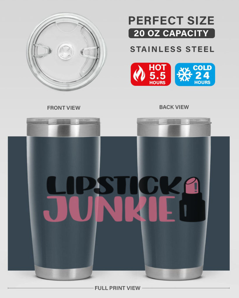 Lipstick Junkie Style 56#- make up- Tumbler