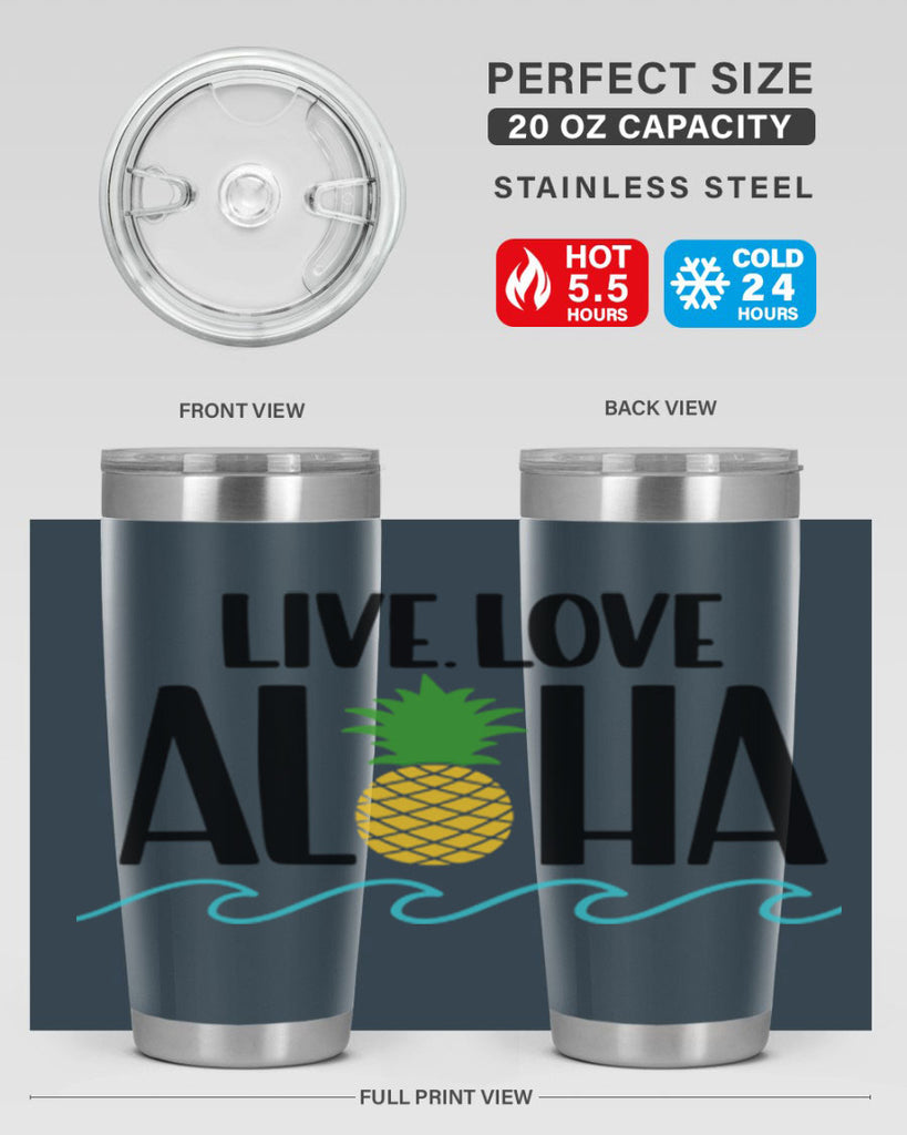 Live Love Aloha Style 30#- summer- Tumbler