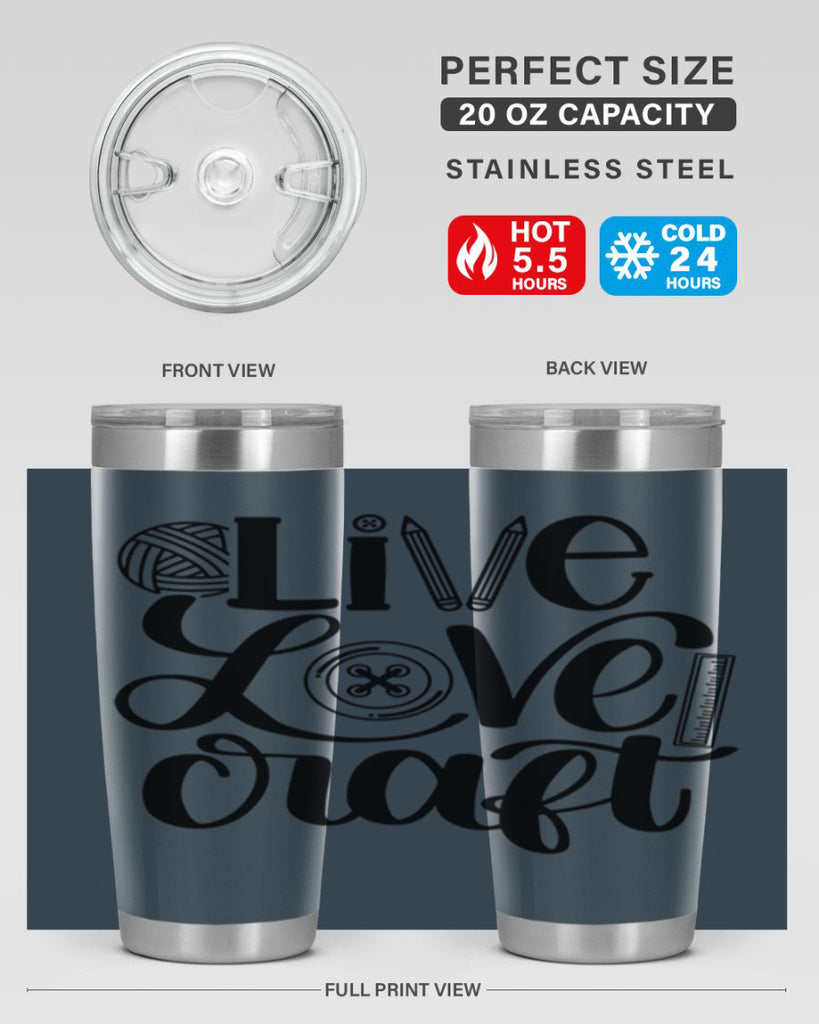 Live Love Craft 14#- crafting- Tumbler