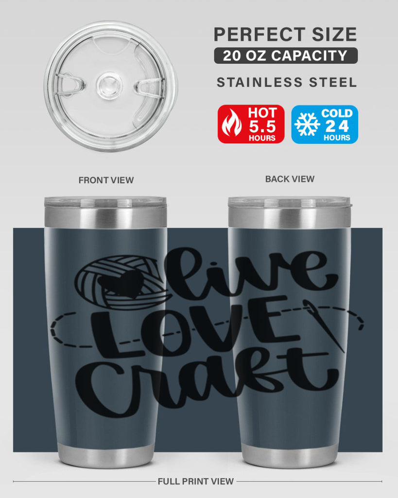 Live Love Craft 15#- crafting- Tumbler