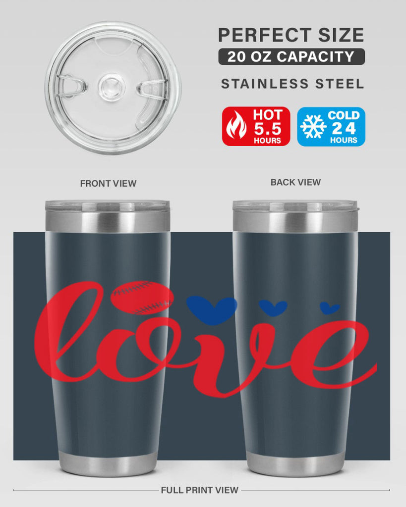 Love 2052#- baseball- Tumbler