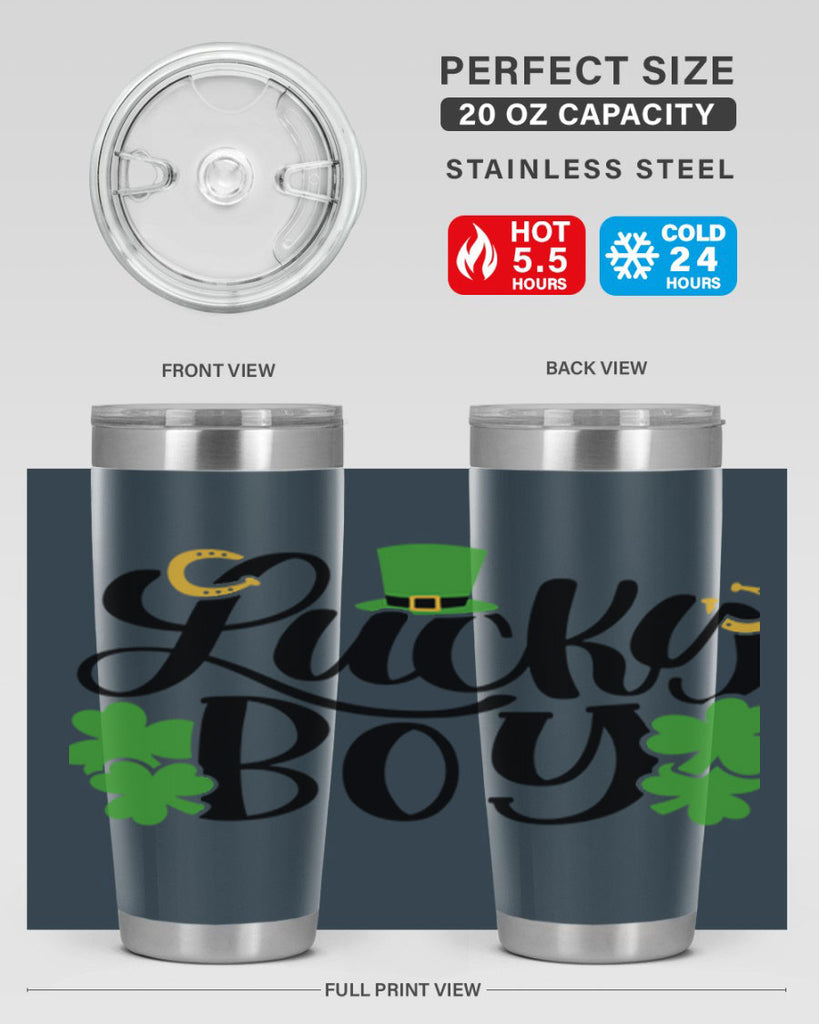 Lucky Boy Style 59#- St Patricks Day- Tumbler