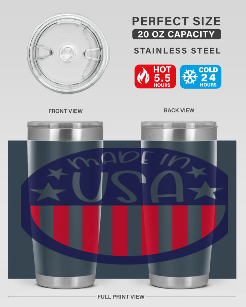 Made In USA Style 165#- Fourt Of July- Tumbler