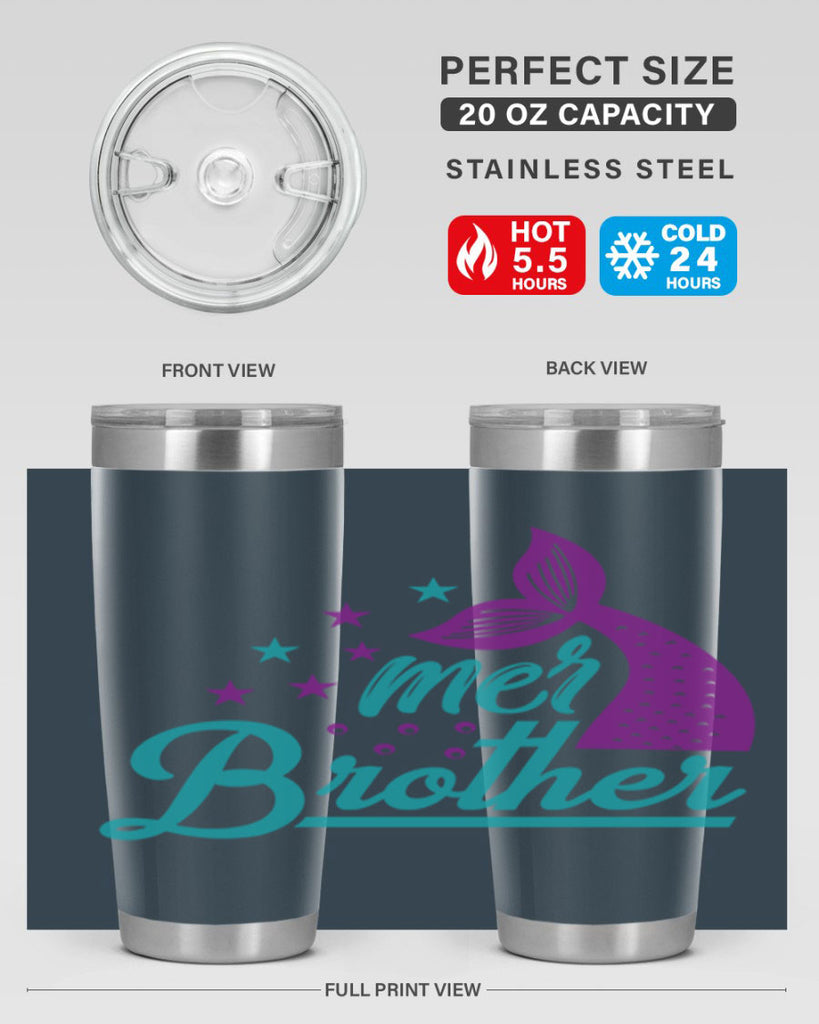 Mer Brother 323#- mermaid- Tumbler