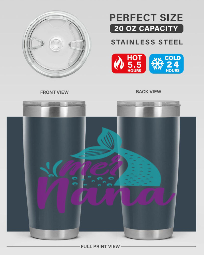 Mer Nana 343#- mermaid- Tumbler