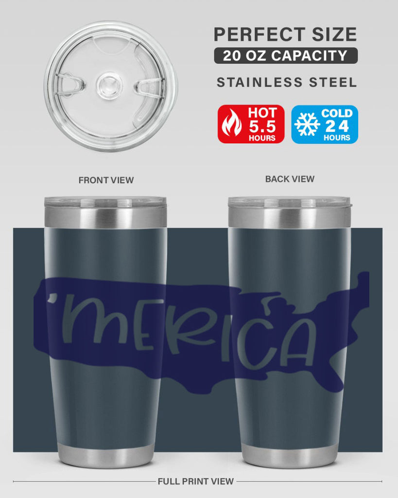 Merica Style 137#- Fourt Of July- Tumbler