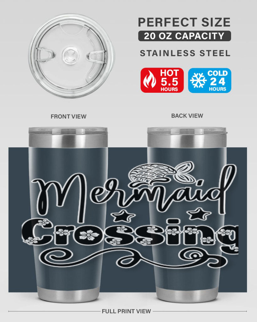 Mermaid Crossing 400#- mermaid- Tumbler