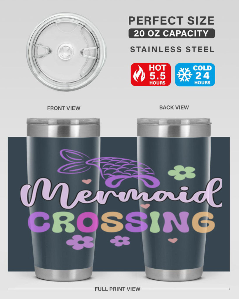 Mermaid Crossing 401#- mermaid- Tumbler