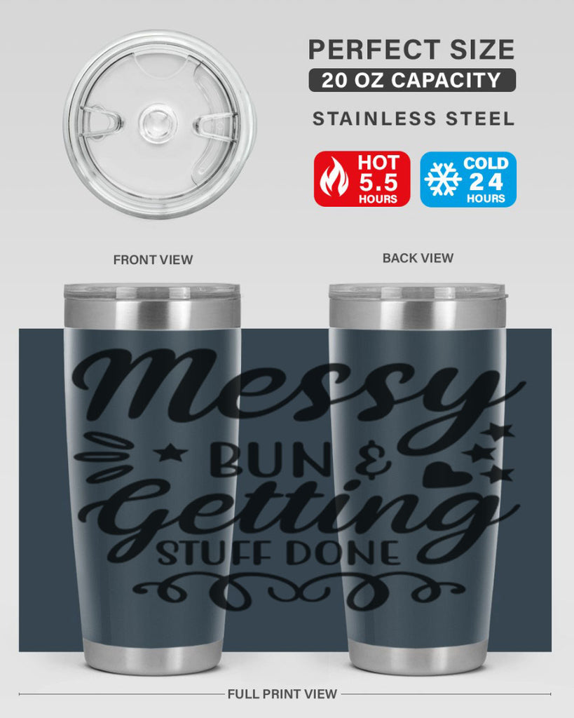 Messy Bun Getting Stuff Done 122#- fashion- Cotton Tank