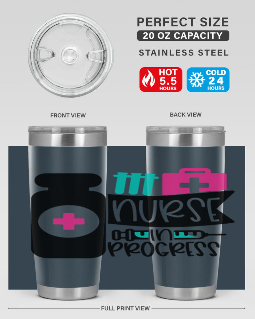 Nurse In Progress Style Style 111#- nurse- tumbler
