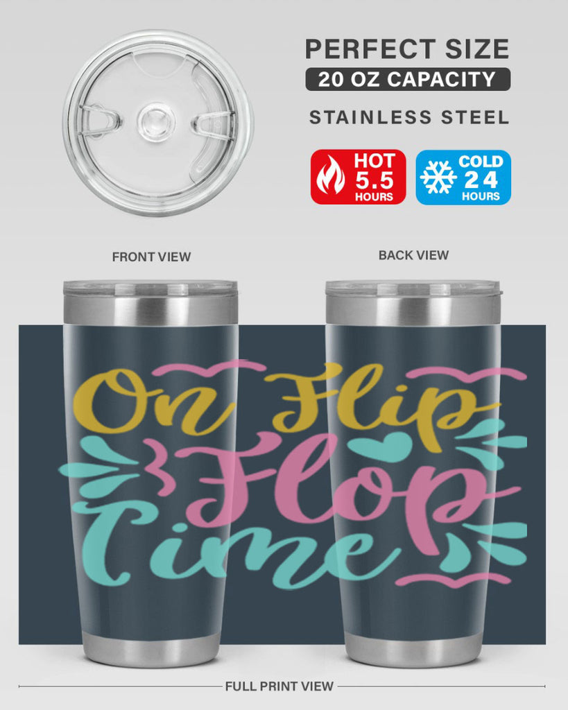 ON FLIP FLOP TIME Style 58#- summer- Tumbler