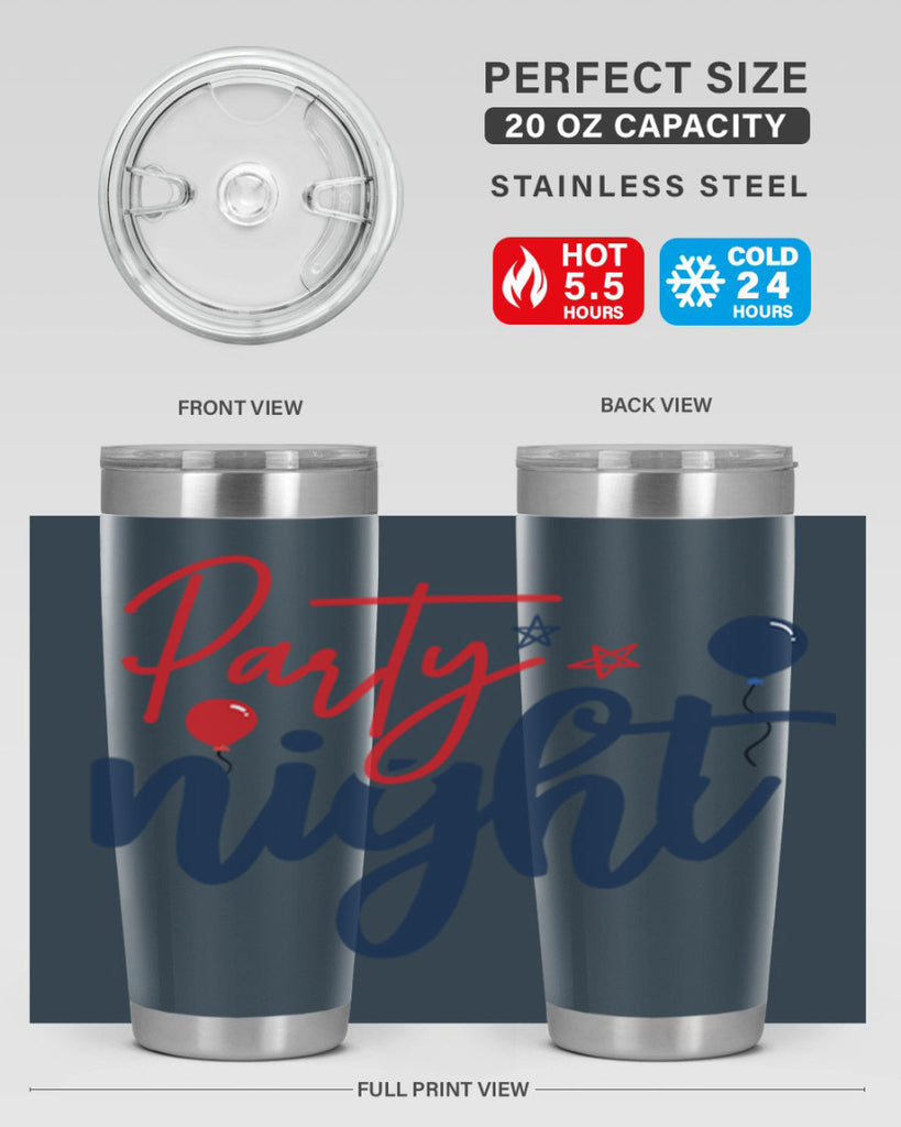 Party Night Style 84#- Fourt Of July- Tumbler
