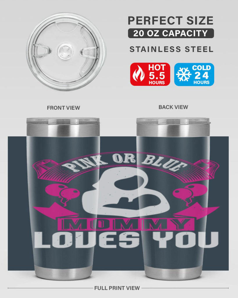 Pink or Blue Monny Loves You Style 178#- baby- tumbler